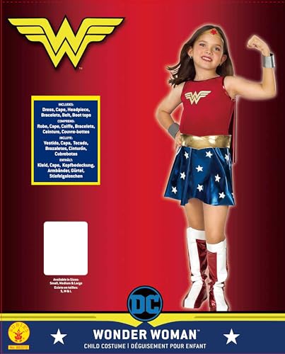 DC Comics: Wonder Woman Costume for Kids by Rubies, Girl's Medium - image 2