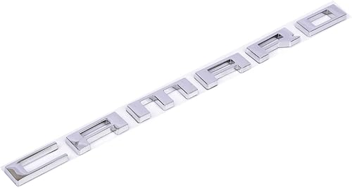 Aimoll Emblema de letras de plástico Camaro, para insignia 3D RS SS ZL1 Z28 Chevy Camaro 2010 2011 2012 2013 2014 2015 emblema de guardabarros placa