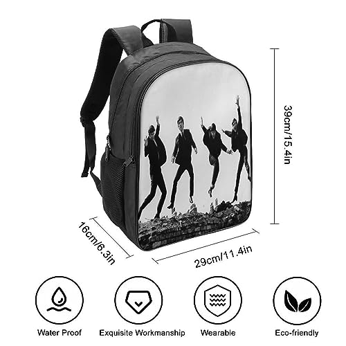 CSTAL The Beatles Kids Backpack, Grande Capacité Sac D’école,Léger Bookbag, Motif Rock Band Pour L’extérieur École Voyage Camping 16inch - Les Beatles, Paul McCartney, John Lennon, RIngo Starr, George Harrison CSTAL The Beatles Kids Backpack, Grande Capacité Sac D'école,Léger Bookbag, Motif Rock Band Pour L'extérieur École Voyage Camping 16inch – Image 5