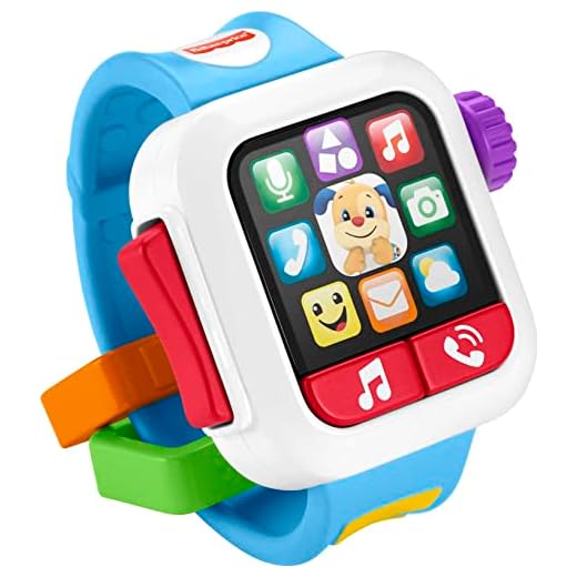 Fisher-Price GJW17 Laugh & Learn Time to Learn Smartwatch, Musical Baby Toy, Multicolor