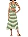 The Drop Women's Lyra Crochet Skirt, Jade Combo, XXS