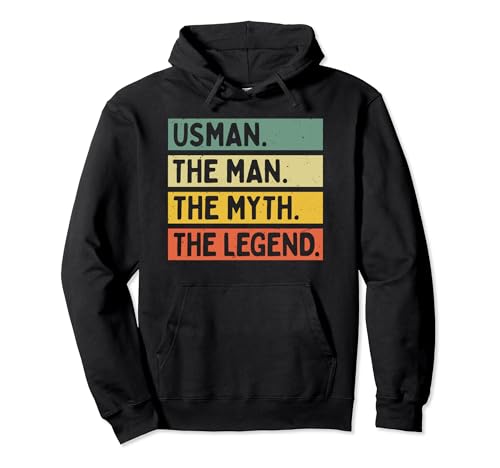 Usman The Man The Myth The Legend - Cita personalizada divertida Sudadera con Capucha
