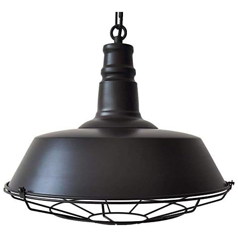 L C Retro Pendant Light E27 Vintage Wire Cage Ceiling Lamp Pendant Light usedfor Warehouse Chandelier Barn Loft Dining Room Industrial Ceiling Lamp Cover