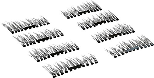 2 Pair 8 PCS Magnetic False Eyelashes Fake Mink Eyelashes for Natural Look Reusable Best Fake Lashes