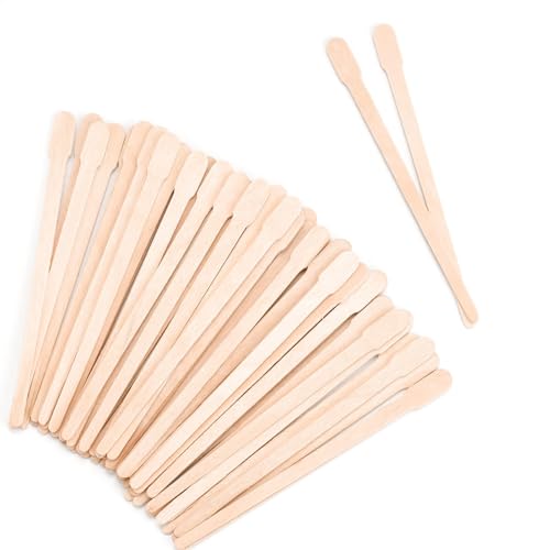 1200 Pcs Eyebrow Wax Sticks Small Wooden Waxing Sticks Wax Spatulas Craft Applicator Sticks for Body Hair Removal Eyebrow Lip Nose Brow Facial Smooth Skin-Spa Home Usage