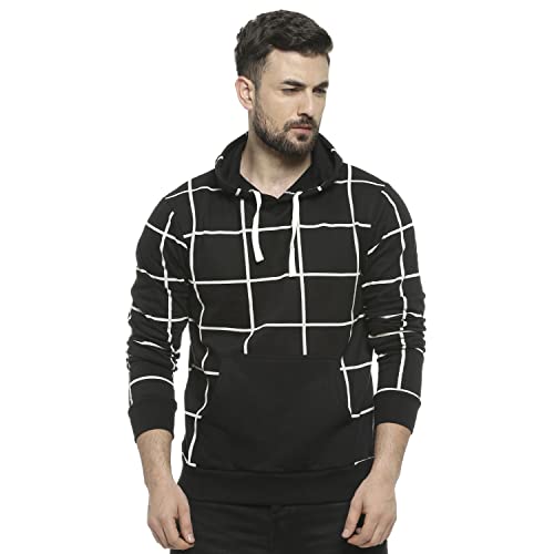 Image of CAHOOT Men's Regular Fit Sweatshirt with Hoodie for Casual Wear | Cotton Full Sleeve Sweatshirt Crafted with Comfort Fit and High Performance for Everyday Wear