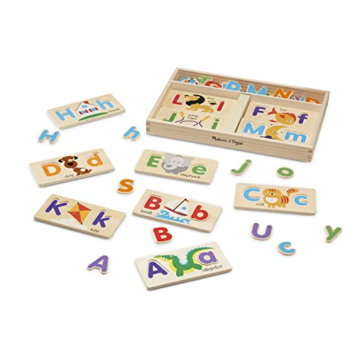 Melissa & Doug ABC Picture Boards - Educational Toy with 13 Double-Sided Wooden Boards and 52 Letters - image 4