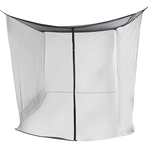 Mosquitera - Cortina de red para camas, color negro, portátil, para dormitorio, camping, viajes, exterior o dormitorio