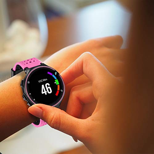 Image of Band Compatible with Garmin Forerunner 235, Soft Silicone Replacement Watch Band Strap Wristband for 220 /230 /235 /620 /630 /735XT /235 Lite Smart Watch for Women Men