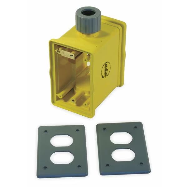 Portable Outlet Box, 1Gang, 33 cu. in, Mfr: HBLPOB1D-A