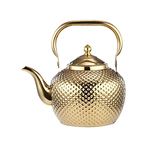 Alunsito KYJ-WDUS-HOMEJ0109-GOLD-2L Teapot For Stove Top, Stovetop Tea Kettle cover