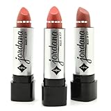 JORDANA LIPSTICK LOT OF 3 - NATURAL NUDE COCO SHADE SET ! MADE IN USA + FREE EARRING by Jordana