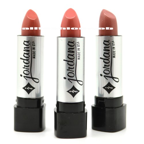 JORDANA LIPSTICK LOT OF 3 - NATURAL NUDE COCO SHADE SET ! MADE IN USA + FREE EARRING by Jordana