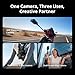 DJI Osmo 360 Camera, Waterproof 8K 360° Action Camera With 1-Inch 360° Imaging, Extended Battery Life with 3 Batteries, Native 8K 360° Video, 4K/120fps & 170° Boost Video, 360 Action Camera for Sports