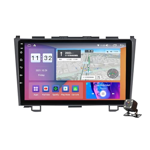 Autoradio Android 12 pour Honda CRV 2006-2012 avec GPS et Bluetooth
