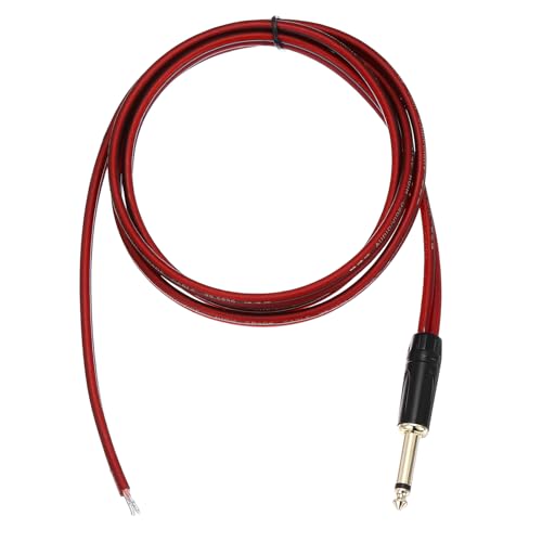 Câble de haut-parleur mono vers fil nu 1,5 m 14 AWG MECCANIXITY pour guitare et scanner