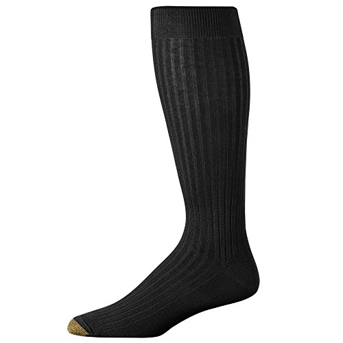 GOLDTOE Men's Canterbury Over-The-Calf Dress Socks, 3-Pairs2
