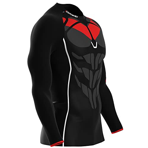 KOMBAT USA Knight Wing Rash Guard for Men | Mens Long Sleeve Nogi - Jiu Jitsu - MMA | Compression Shirt | BJJ Rash Guards 5