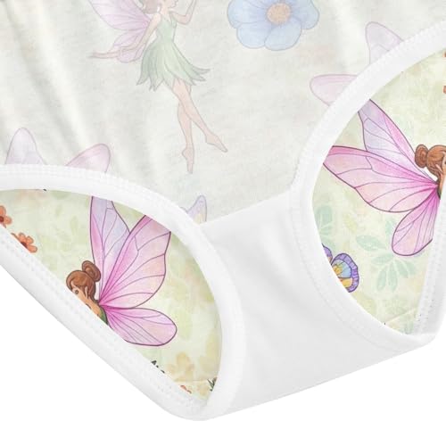 Kids Underwear Girls, Fairies Wings Toddler Panties, Girls' Cotton Brief Underwear, 2T–8 Years4