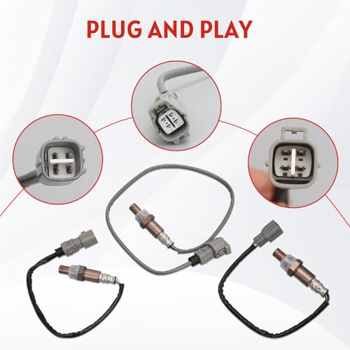 Sensor De Oxígeno 4 Pzas Compatible Toyota Highlander Lexus RX330 miniatura 4