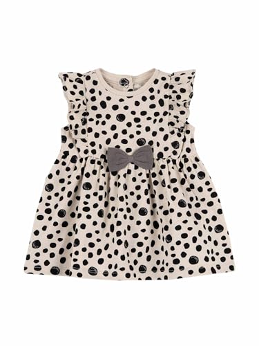 Image of Chicco Girls Light Natural Knitted Short Sleeve Dress