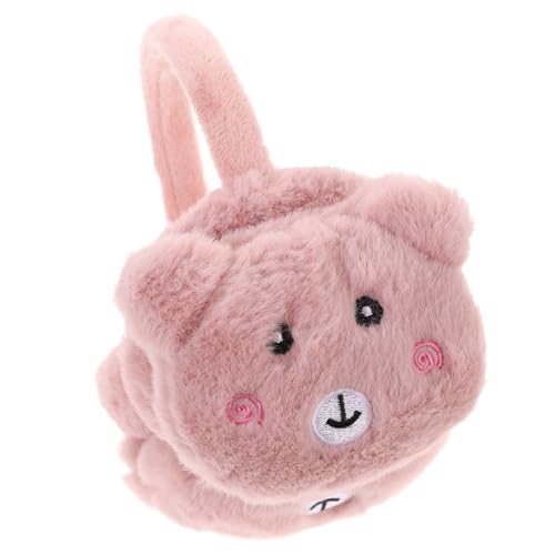 CATIEBYE Orejeras de Felpa para Invierno Diseño de Panda 3d, Calentadores de Orejas Niñas, Cómodas y Resistentes al Frío para Uso en Navidad