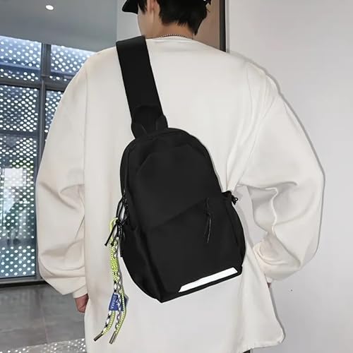 Image of Waterproof Sling Mini Backpack for Men & Women, Lightweight Crossbody Bag for Travel, Hiking, Gym, Jogging, Picnic & Daily Use 5 Liter (White, Blue, Black)