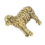Petite figurine de mouton en laiton : bon matériau sélectionné, surface lisse, toucher confortable, délicat et pratique, figurines de décoration pour