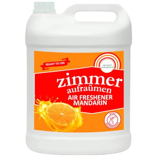 Zimmer Aufraumen Air Freshener 5L (Ready Use) for home, hotels, restaurants, room, bedroom, bathroom, toilet, etc. (5L, Orange)
