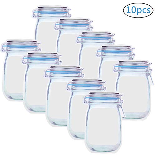 BESTZY Sac de Stockage D'aliments en Silicone Réutilisable 10 Pièce Sac de Stockage d'aliment Sacs à Bonbons Sacs Alimentaires et pour Sandwichs