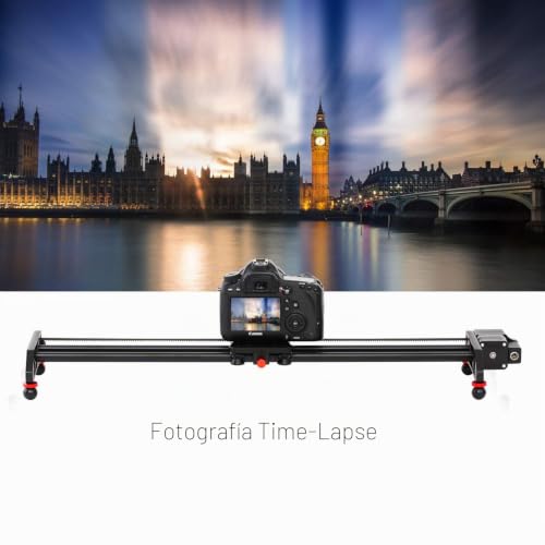 Miniatura 6 de Gvm Cámara Deslizante Motorizado, 60cm Fotografía Video Slider, Deslizador De Cámara Eléctrica Para Dslr Cámara De Fotografía, Vídeo, Videocámara, Filmación, Fotografía Slider