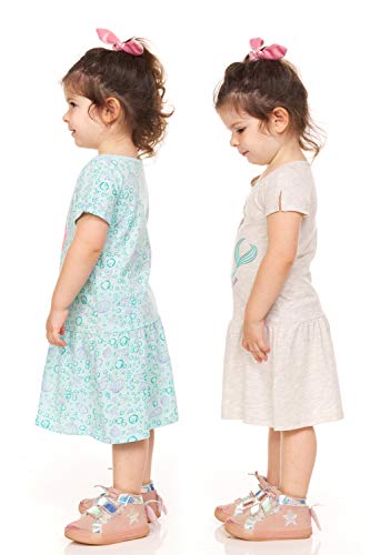 Disney One Size Princess Ariel Tshirt 2 Pack Gift Set-Short Sleeve Girls Dresses3