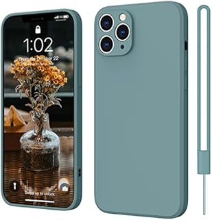 ElestBela Etui silikonowe do iPhone 11 Pro Max, etui Hany, ultra cienkie, z mikrofibry, odporne na zarysowania, etui ochronne do iPhone 11 Pro Max 6,7", szare