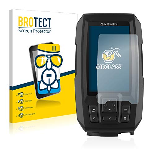 BROTECT Protector Pantalla Cristal para Garmin Striker Plus 4 Protector Vidrio - [Dureza 9H, Anti-Arañazos]
