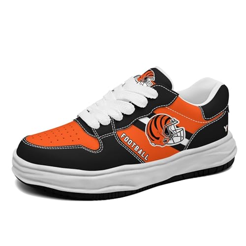 Custom Sneakers Shoes,Unisex Casual Walking Shoes,Personalized Football Style Running Sneakers,Lace-up Hiking Sport Shoe Casual Footwear for Women Men Fans Gift4