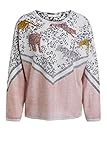 oui pullover smiley Leoparden und Tiger Druck Oui Damen Pullover in lockerer Passform Animal Casualmode