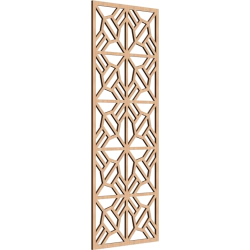 Image of 15 3 /8 inchW x 39 3 /8 inchH x 1 /4 inchT Auburn Decorative Fretwork Wood Wall Panels, Hickory