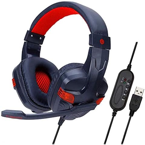 LNDDP Headset USB Computer Headset Gaming Internet Cafe Headphones Mute Noise Reduction Headphones Cover