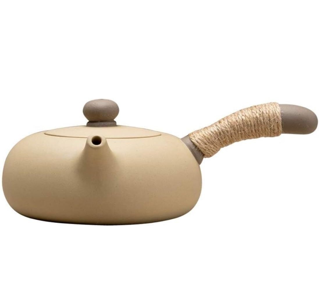 Bouilloire à Thé Japonaise Théière En Argile Violette 250ML/0,25l, Théière Avec Poignée Latérale Pour La Maison Bouilloire Saine