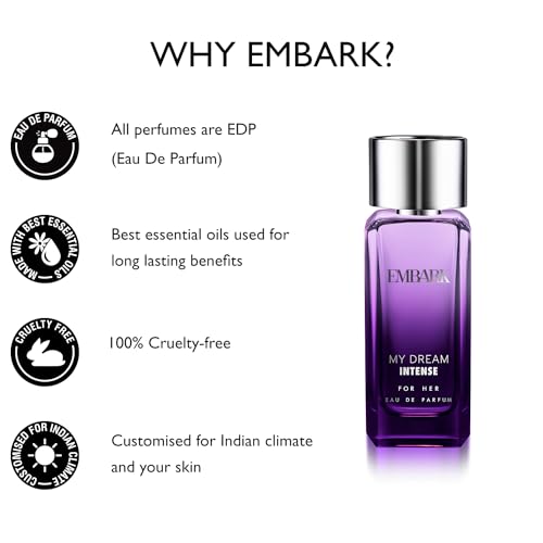 Image of EMBARK My Dream Intense for Her, Perfume for Women - 100ml | Premium Eau de Parfum | Floral and Oriental Fragrance