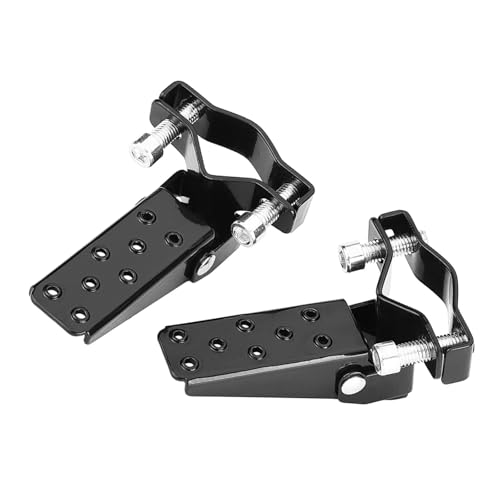 Repose-Pieds universels en métal Noir pour Moto - Cale-pied de rechange universel