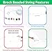 Brock Beaded String 10 foot - Eye Training Exercise with 5 Sliding Beads - Eye Convergence Insufficiency Tool - Vision Convergence Training - Hand Eye Coordination Athletic sport training