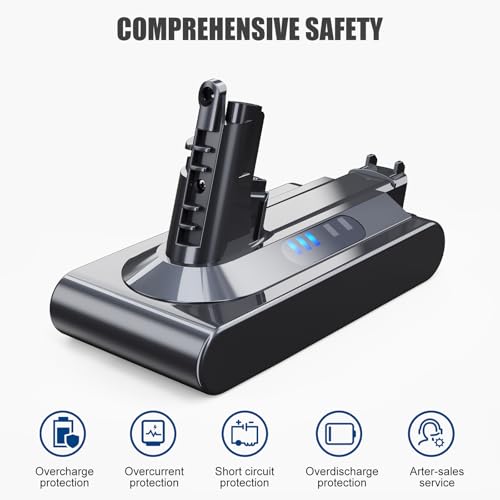 EVARY 6000mAh Replacement Battery for Dyson V10 Battery Compatible with Dyson V10 Vacuum Cleaner Series V10 Animal V10 Absolute V10 Motörhead V10 Fluffy V10 Total - Image 3