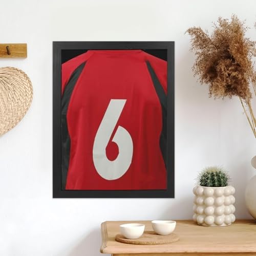 Lnhgh Caja Expositora para Camisetas Deportivas - Marco para Camisetas De Fútbol - Almacenamiento con Protección UV para Aficionados Deportivos en Dormitorio Sala Estante