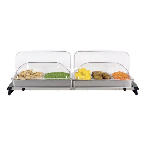 BroilKing NBS-5RT Professional Grand Buffet Server with Rolltop Lids