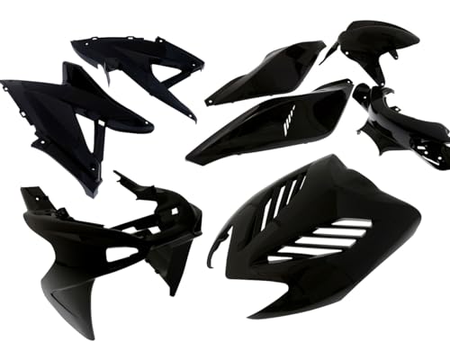 Coupez kit Aerox / Nitro noir métallique 8-pièce
