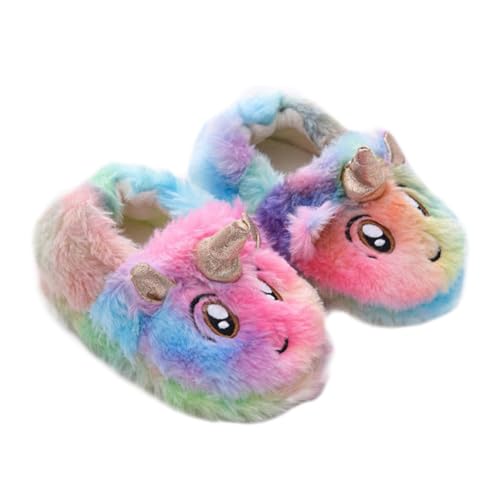 Yardenfun Hausschuhe Warm und Rutschfest Flauschige Einhorn...