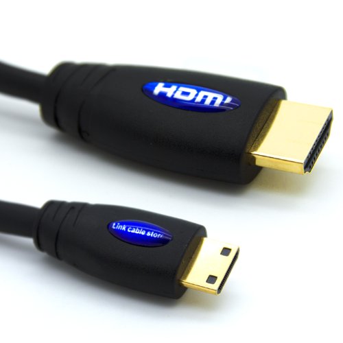 LCS - 1.8M - Câble HDMI vers Mini HDMI (Type C) - Pour Tablettes et Smartphones - Version 1.4 / 2.0 - Full HD 1080p / Ultra HD 2160p - Ethernet et 3D - Connecteurs plaqués or