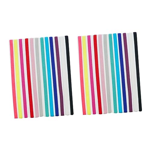 Bandeau élastique de yoga en lot de 24 pièces colorées pour fitness