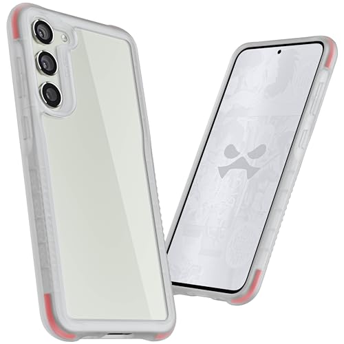 Image of Ghostek Covert Galaxy S23 Plus Case Clear Shockproof Protective Phone Cover with Slim Shock Absorbent Bumper Wireless Charging Compatible Designed for 2023 Galaxy S23+ (6.6 in) (Clear)